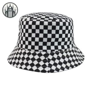 Accessoire Gothique Bucket Hat Carreaux — Univers Gothique