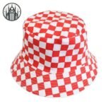 Accessoire Gothique Bucket Hat Carreaux — Univers Gothique (vue 3)