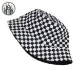 Accessoire Gothique Bucket Hat Carreaux — Univers Gothique (vue 2)