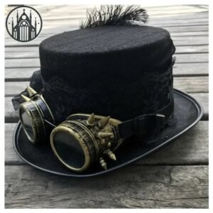 Accessoire Gothique Chapeau Steampunk Voile — Univers Gothique