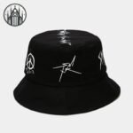Accessoire Gothique Chapeau Seau Graffiti — Univers Gothique (vue 2)