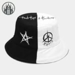 Accessoire Gothique Chapeau Seau Graffiti — Univers Gothique (vue 3)