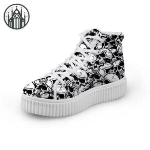 Chaussures Gothiques Plateforme Cuir — Univers Gothique