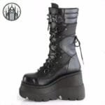 Chaussures à Talons Robustes En Simili Cuir Vegan - 43