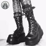 Chaussures à Talons Robustes En Simili Cuir Vegan