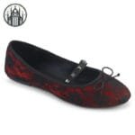 Chaussures Ballerine Gothique: Look Unique Et Canon! - 36 / Rouge