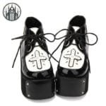 Chaussures Creepers Gothique British: Style Démoniaque 0-3cm