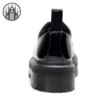 Chaussures Creepers Gothique Coeur: Style Démoniaque Reflet Bleu