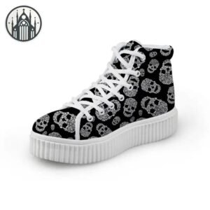 Chaussures Creepers Gothiques Tête Mort — Univers Gothique