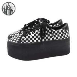 Chaussures Gothiques Creepers Damier Compens — Univers Gothique