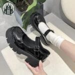 Chaussures Gothiques à Talon Croix: Livraison Offerte! - 35