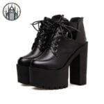Chaussures Gothiques à Talon Transparent - Envoi Standard Gratuit - 34