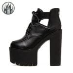 Chaussures Gothiques à Talon Transparent - Envoi Standard Gratuit