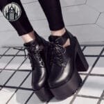 Chaussures Gothiques à Talon Transparent - Envoi Standard Gratuit
