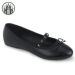 Ballerines Gothiques Clous Cœur Rond — Univers Gothique