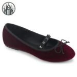 Ballerines Gothiques Clous Cœur Rond — Univers Gothique (vue 4)