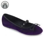 Ballerines Gothiques Clous Cœur Rond — Univers Gothique (vue 3)