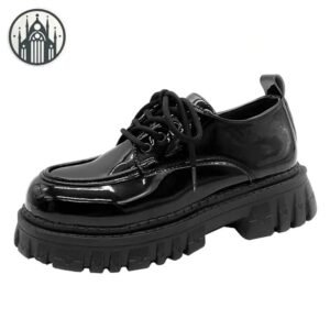 Chaussures Gothiques Talon Carré Plateforme — Univers Gothique
