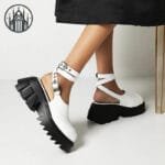 Chaussures Gothiques Compensées Avec Semelle De 6 Cm - Livraison Offerte!