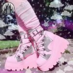 Chaussures Gothiques Femme Zips Détails — Univers Gothique (vue 4)