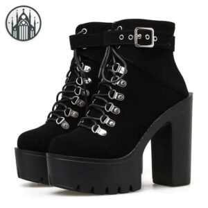 Bottines Gothiques Plateforme Punk Femme — Univers Gothique