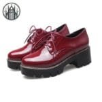 Chaussures Gothiques Femme - Livraison Offerte - Bordeaux / 34