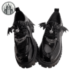 Chaussures Gothiques Chauve-Souris Verni