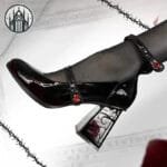 Chaussures Gothiques Punk En Simili Vernis: Livraison Standard Offerte - 38