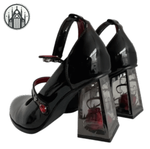 Chaussures Gothiques Lolita Rose Talon — Univers Gothique