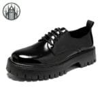 Chaussures Gothiques Zipper En Cuir Verni: Livraison Offerte! - 38