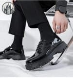 Chaussures Gothiques Zipper En Cuir Verni: Livraison Offerte! - 39