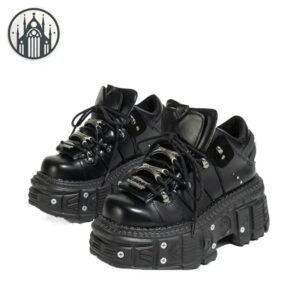 Chaussures Gothiques Talon Simili Cuir — Univers Gothique
