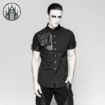 Chemise Gothique Steampunk Harnais Cuir — Univers Gothique (vue 7)