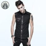 Chemise Gothique Au Col Rabattu: Livraison Standard Offerte
