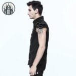 Chemise Gothique Au Col Rabattu: Livraison Standard Offerte