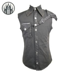 Chemise Gothique Manches Courtes Coton — Univers Gothique