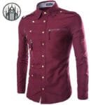 Chemise Gothique Femme En Coton Biologique - Livraison Offerte - Rouge / m