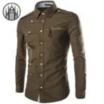Chemise Gothique Femme En Coton Biologique - Livraison Offerte - Vert / m