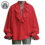 Chemise Gothique: Livraison Offerte Pour Un Style Décontracté Et élégant - Rouge / s