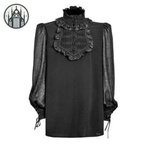 Chemise Gothique Manches à Lanterne 100% Polyester - Livraison Standard Offerte 3 Chemise Gothique Manches à Lanterne 100% Polyester - Livraison Standard Offerte - s