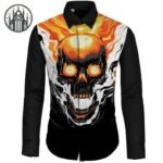 Chemise Gothique Crâne Coton Polyester — Univers Gothique