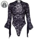 Chemisier Gothique En Polyester & Coton - Livraison Standard Offerte - s