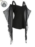 Chemise Gothique Steampunk Polyester — Univers Gothique (vue 2)