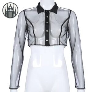 Haut Gothique Maille Transparent — Univers Gothique