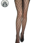 Collant Gothique Fleur Lys Résille