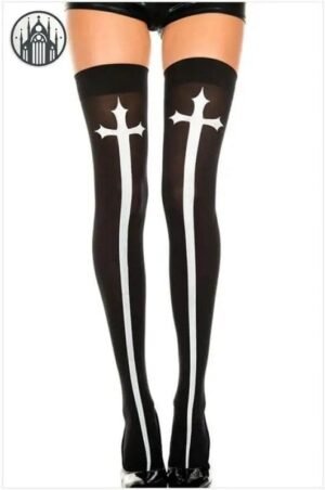 Collant Gothique Lolita Coton — Univers Gothique