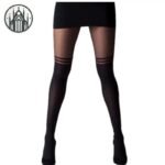 Collant Gothique Velours Transparent — Univers Gothique (vue 2)