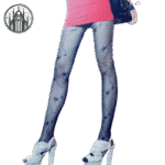 Collant Gothique Fantôme Imprimé Nylon — Univers Gothique (vue 3)