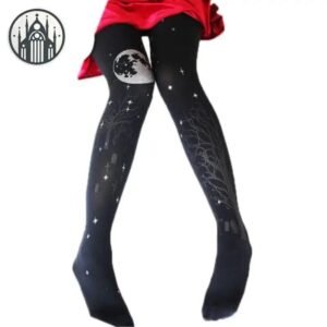 Collant Gothique Pleine Lune Nylon — Univers Gothique
