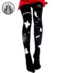 Collant Gothique Toile - Livraison Standard Offerte